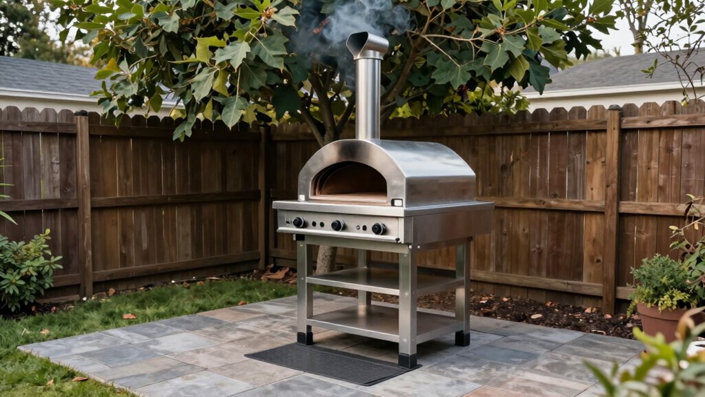 optimal backyard pizza oven placement