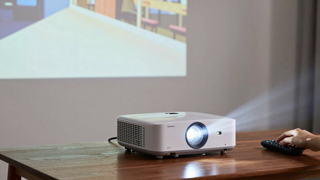 optimize projection environment brightness