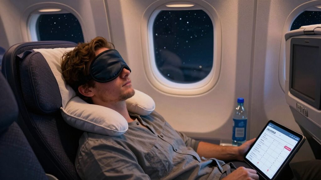 optimize sleep during flights