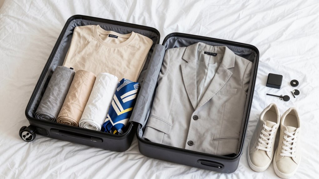 pack versatile neutral clothing