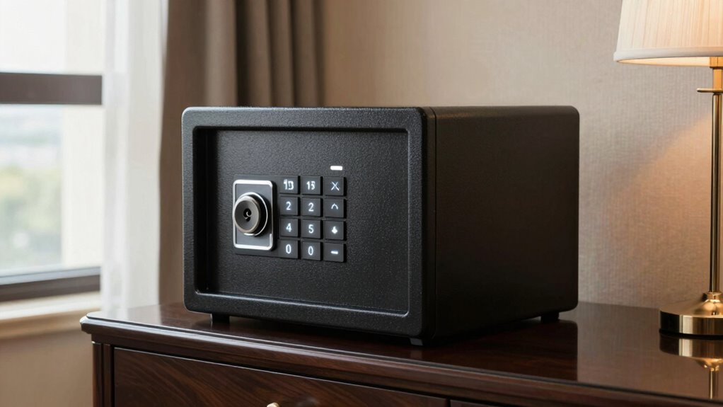 portable hotel safe features