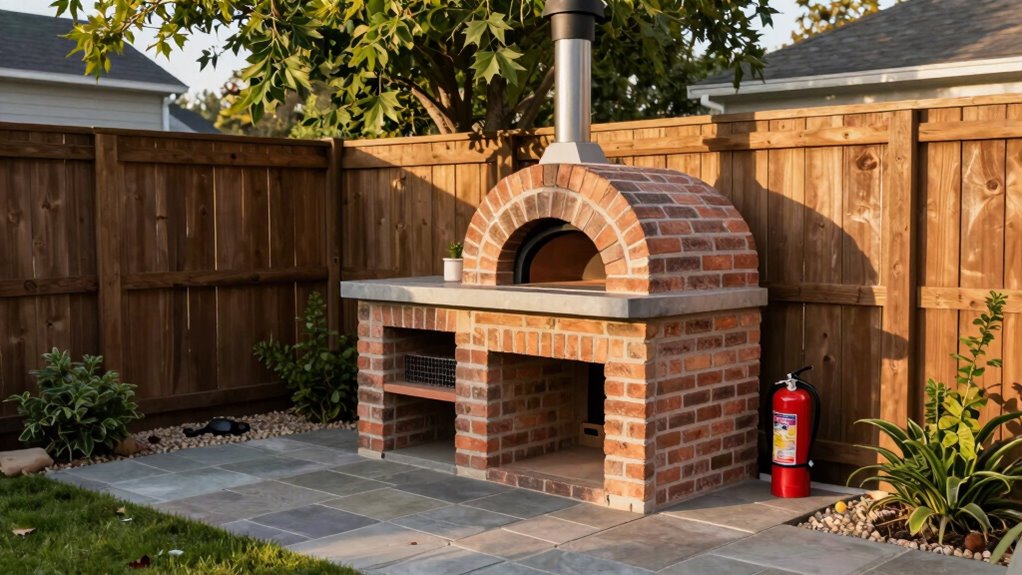 proper outdoor oven placement