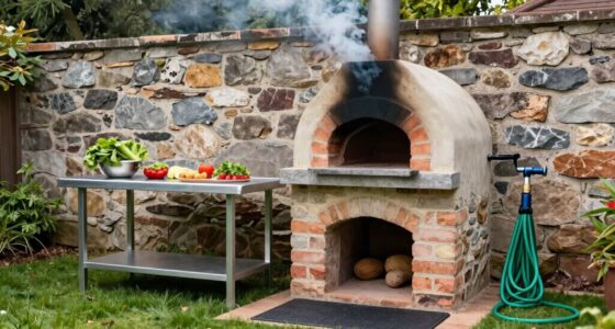 proper pizza oven safety placement