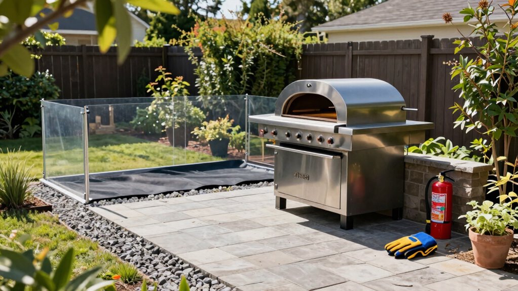 safe stable oven placement