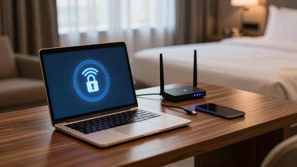 secure hotel wi fi browsing