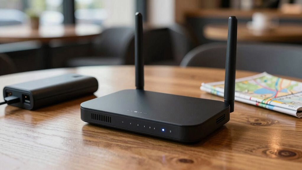 secure travel router setup