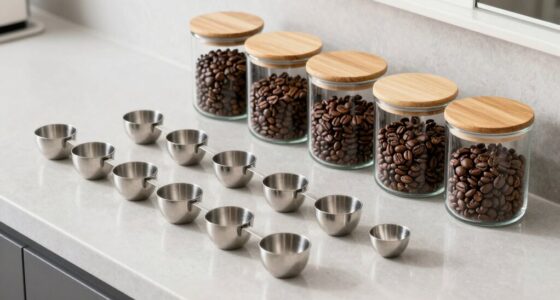 top coffee scoop and storage sets