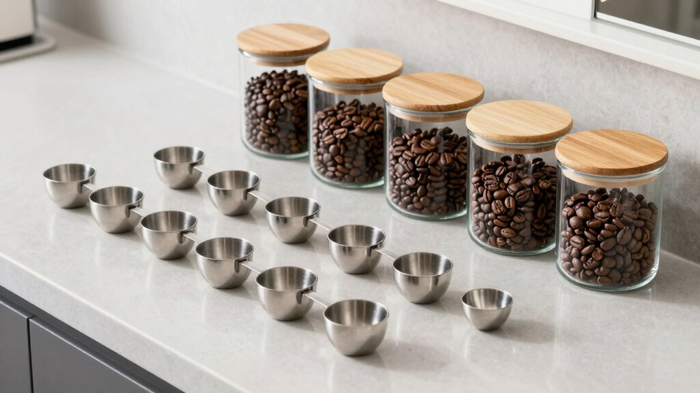 top coffee scoop and storage sets