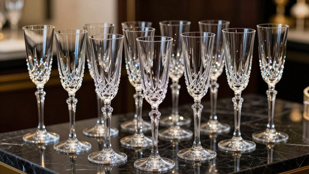 top crystal champagne glasses