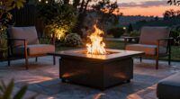 top gas fire pits
