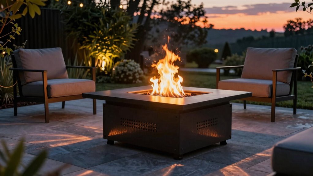 top gas fire pits