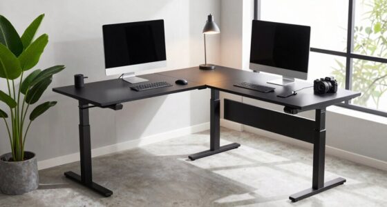 top l shaped standing desks