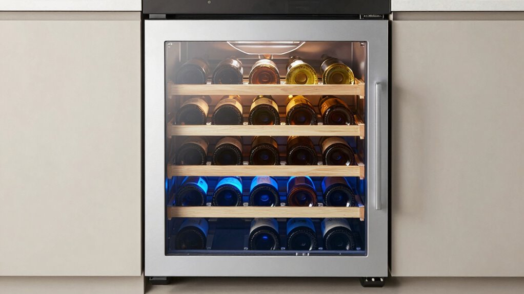 wine storage temperature zones