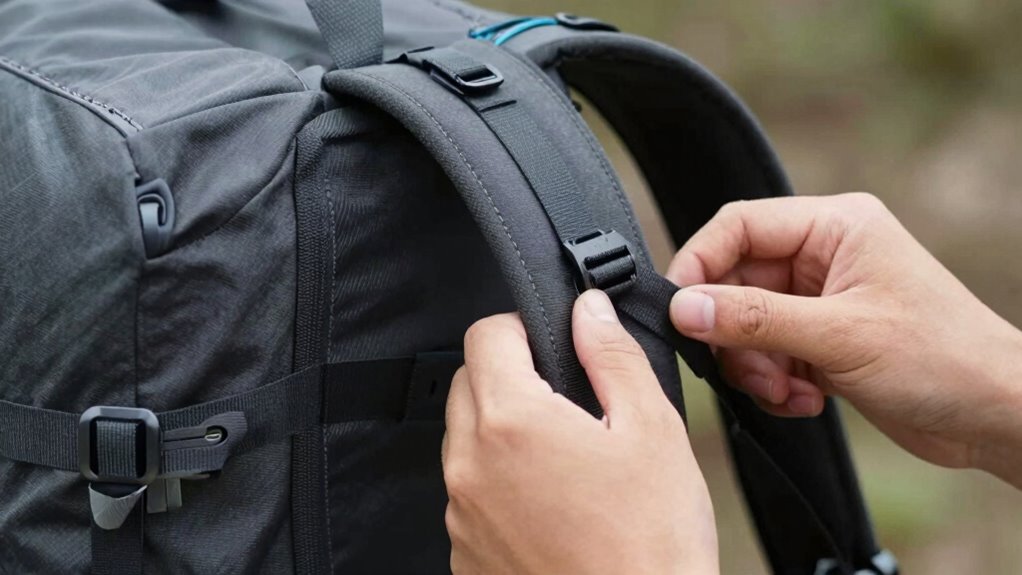 adjust straps for even load