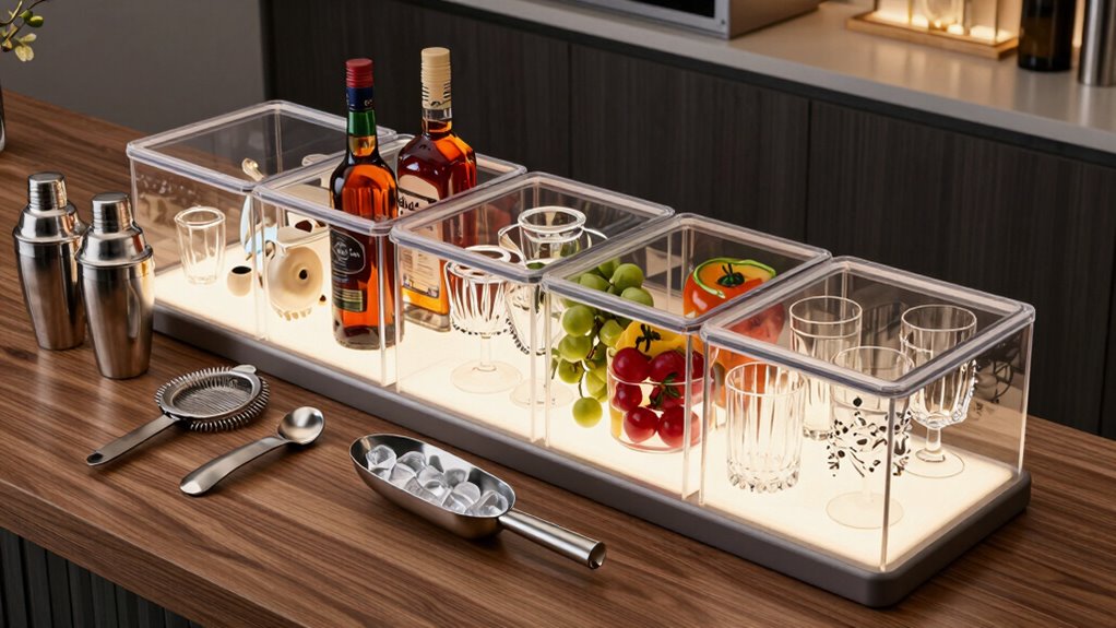 efficient home bar organization