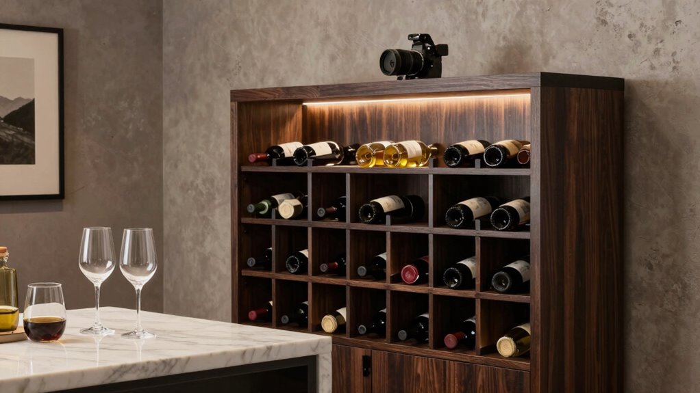elegant home wine nook