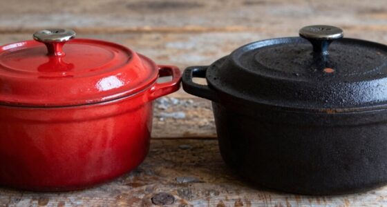 enameled versus bare cast iron