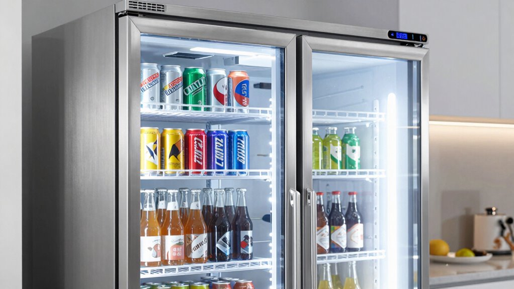 energy efficient beverage fridge features