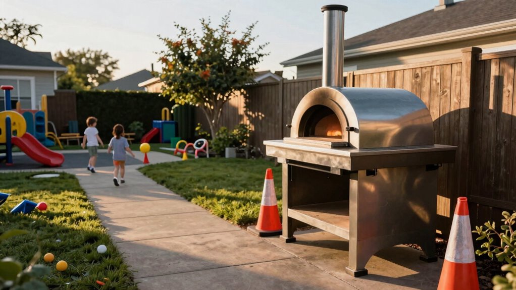 keep oven away from traffic