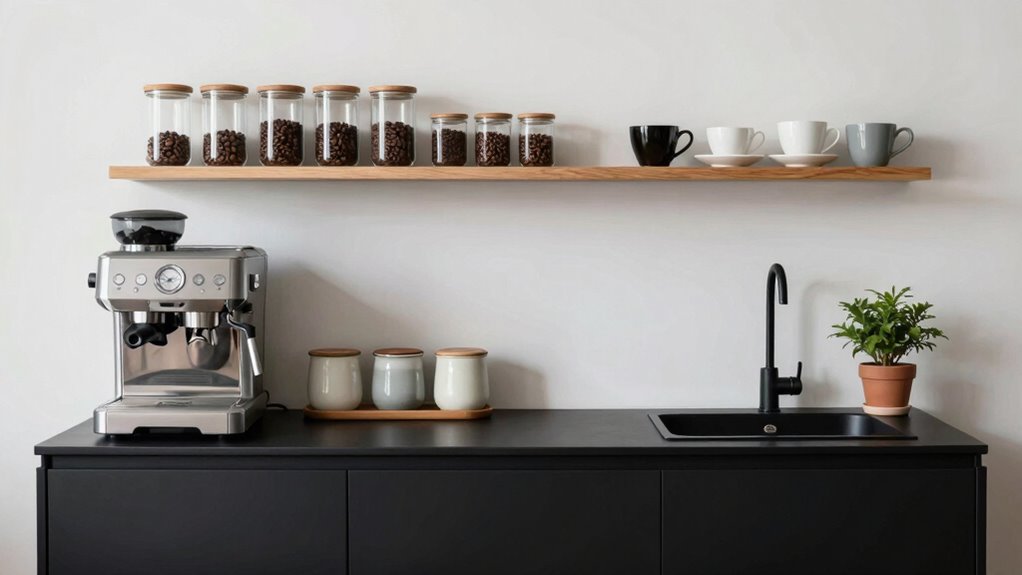 organized cohesive coffee setup