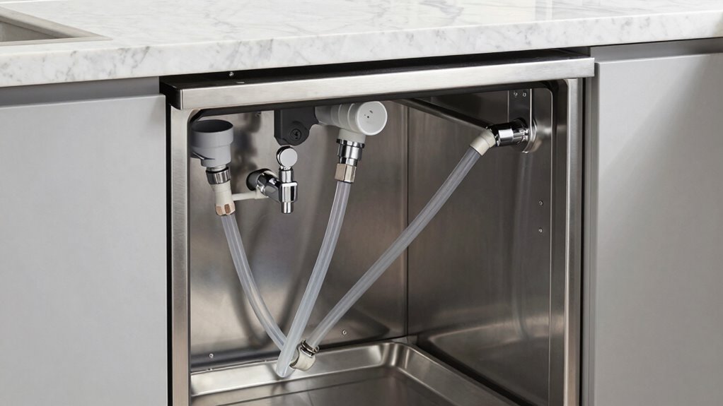 portable sink plumbing setup