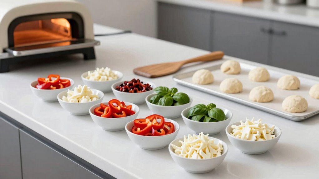 quick organized pizza setup