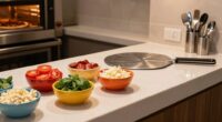 quick pizza station setup