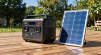 solar generator charging times