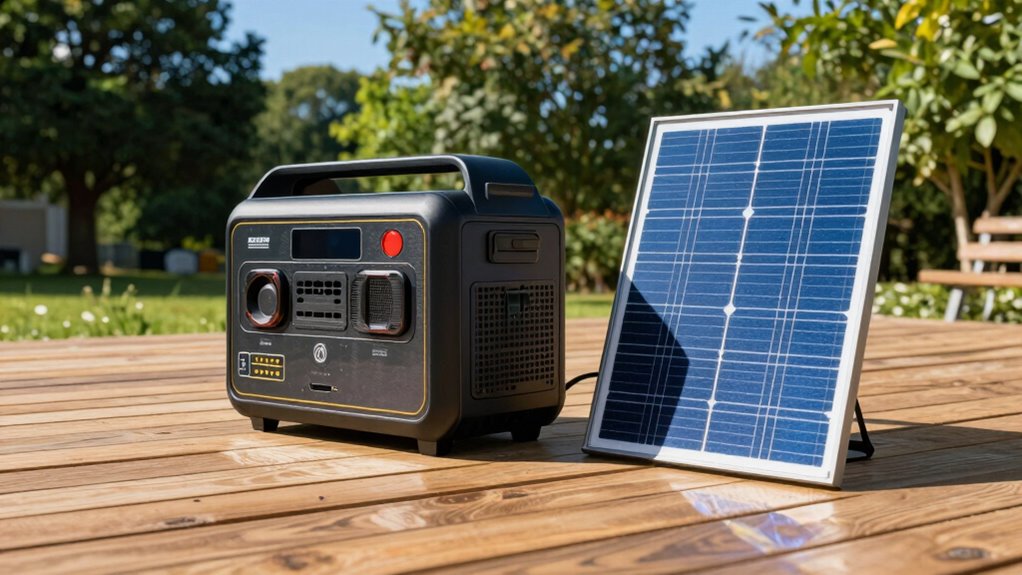 solar generator charging times