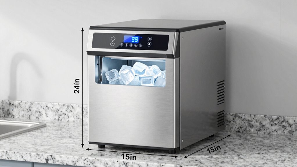standard ice maker sizes