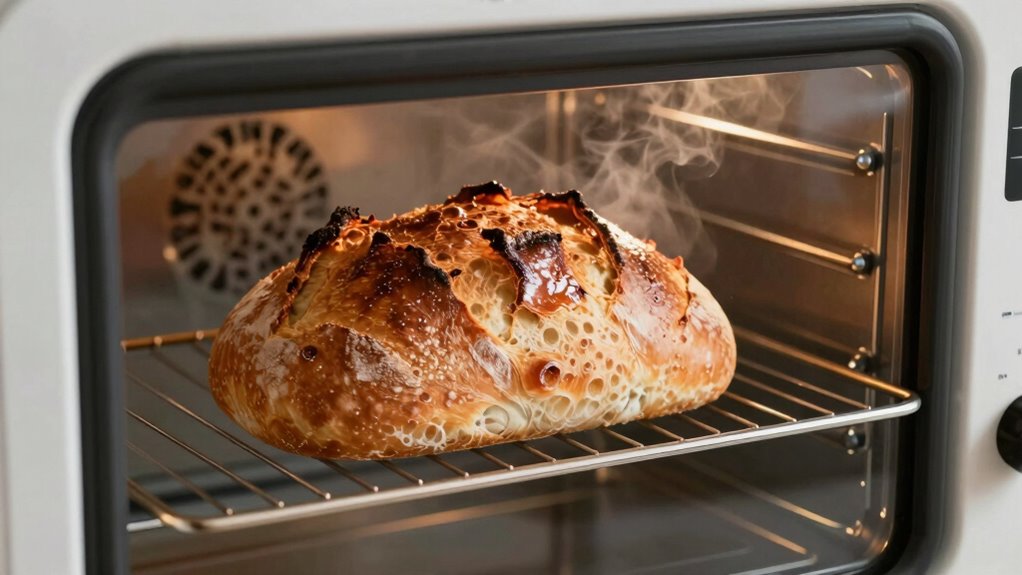 steam enhances bread crust