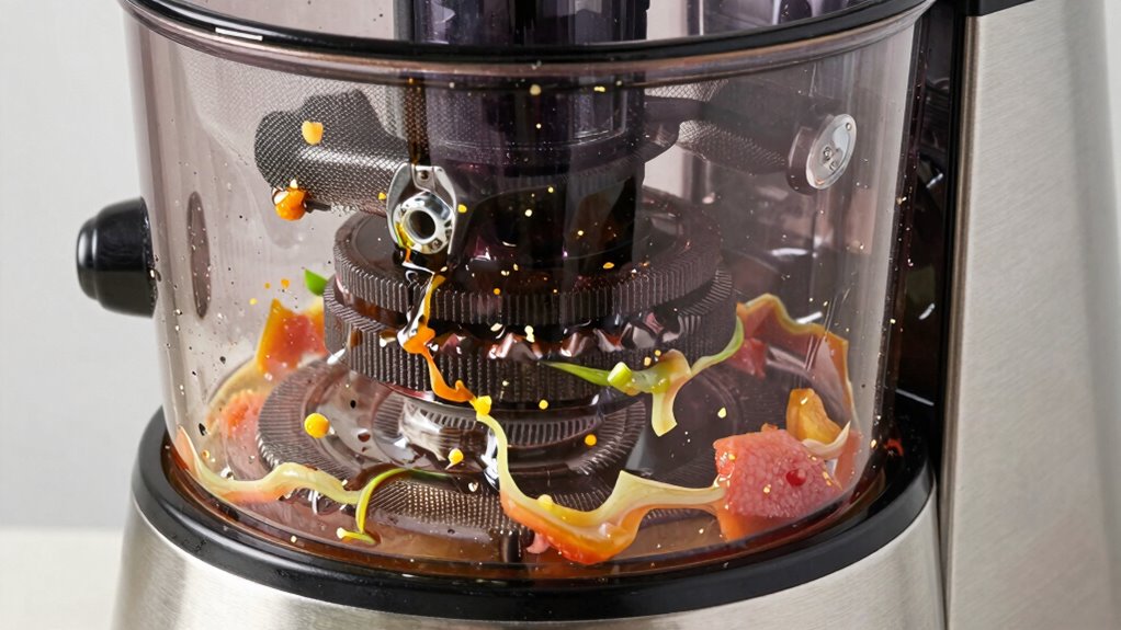 sticky fruit pulp buildup