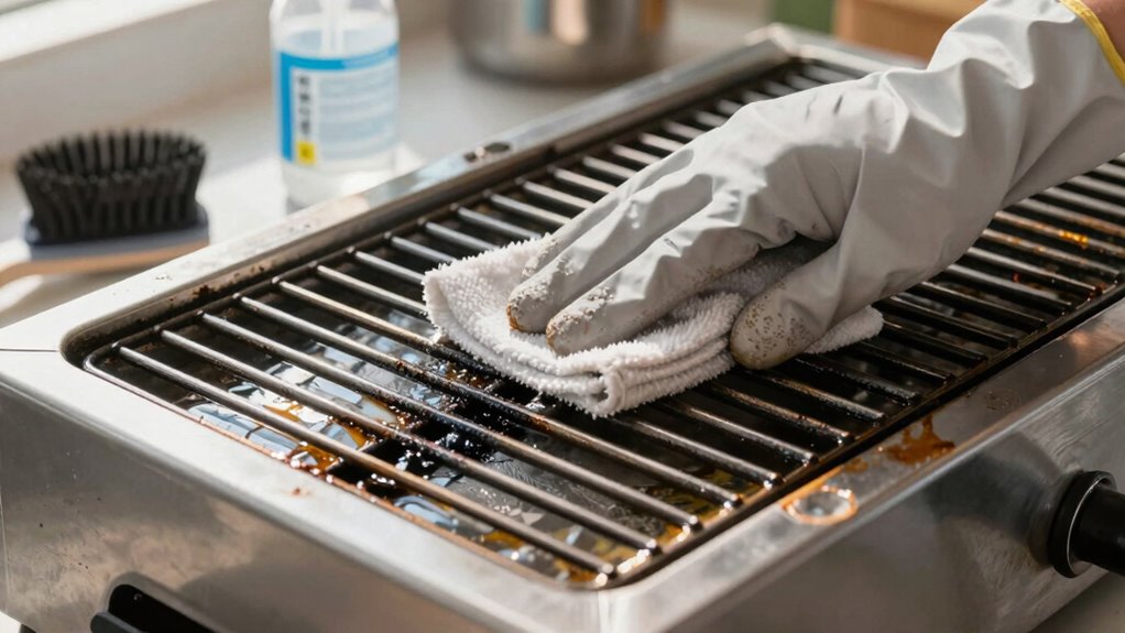thorough grill cleaning routine