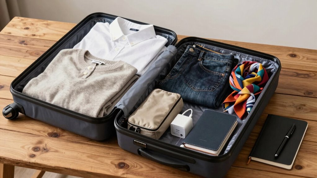 versatile clothing and essential gear