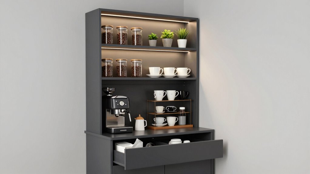vertical storage maximizes space