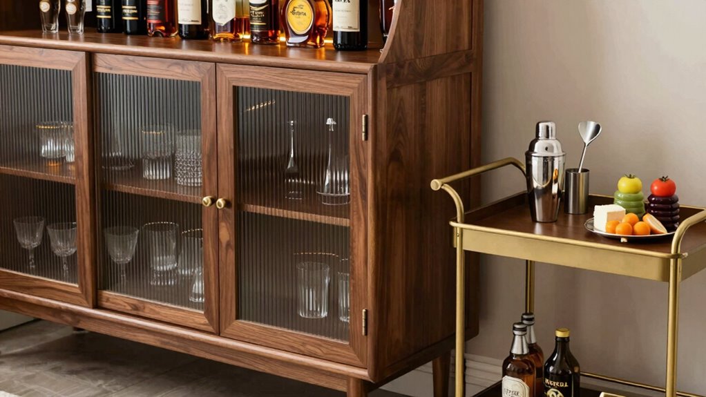 well organized versatile bar setup