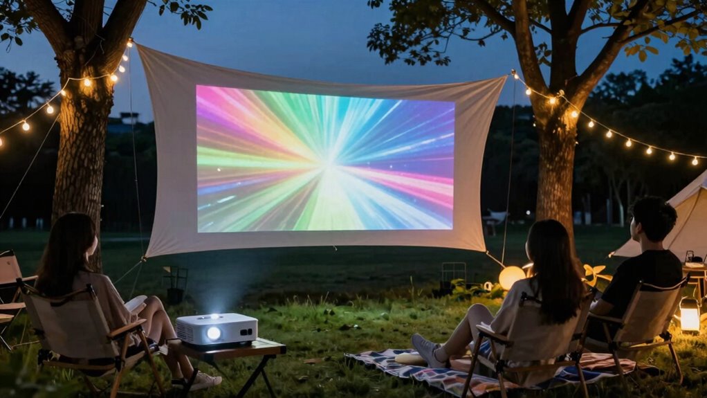 bright outdoor projectors matter