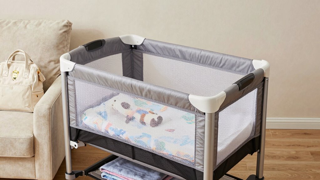comfortable portable travel cribs