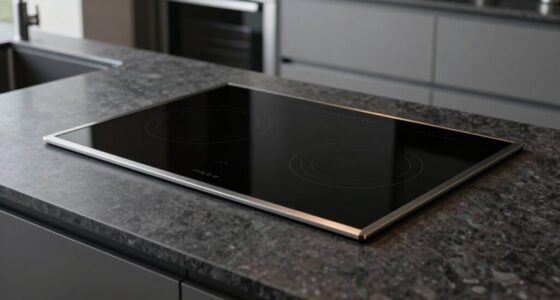 integrated induction cooktop installation