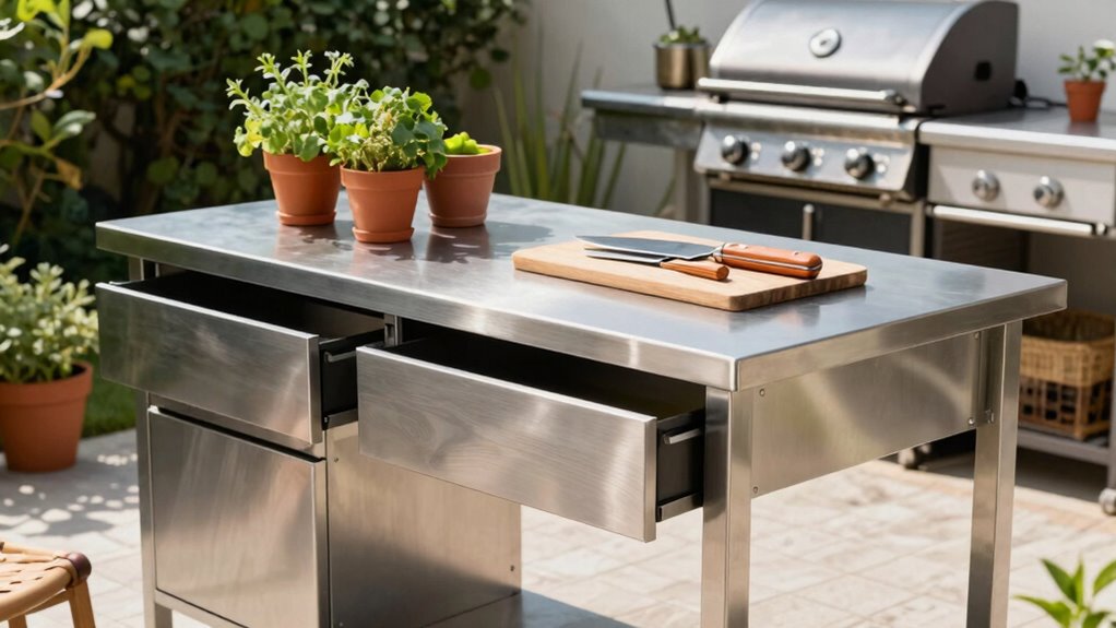 organized outdoor cooking efficiency