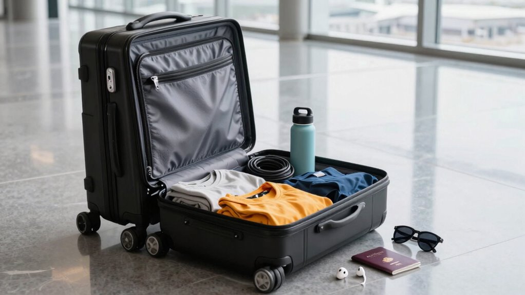 secure organized travel essentials
