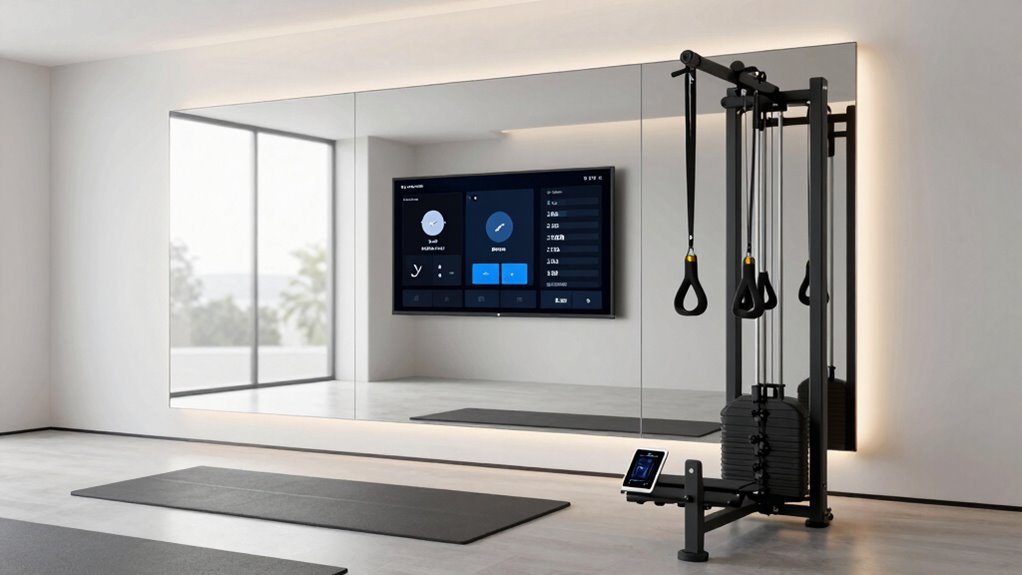 smart stylish fitness mirror