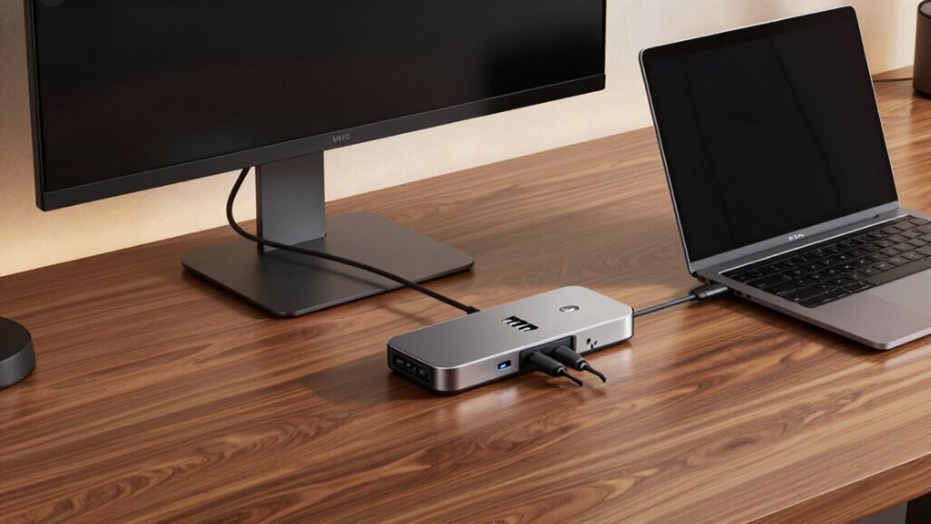 streamlined wireless organized workspace
