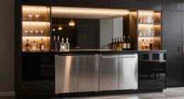 stylish bar cabinets with fridges
