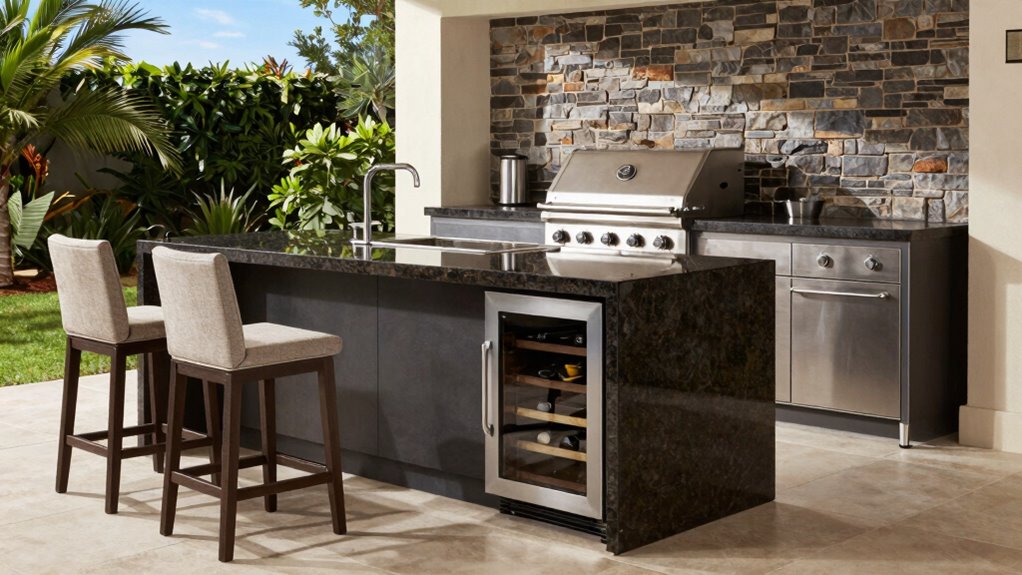 stylish but functional outdoor kitchens