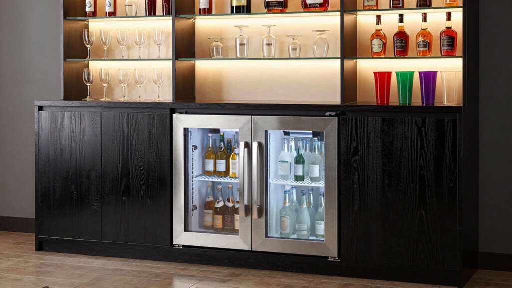 stylish organized beverage station
