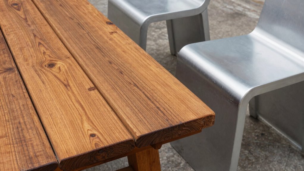 teak versus aluminum durability