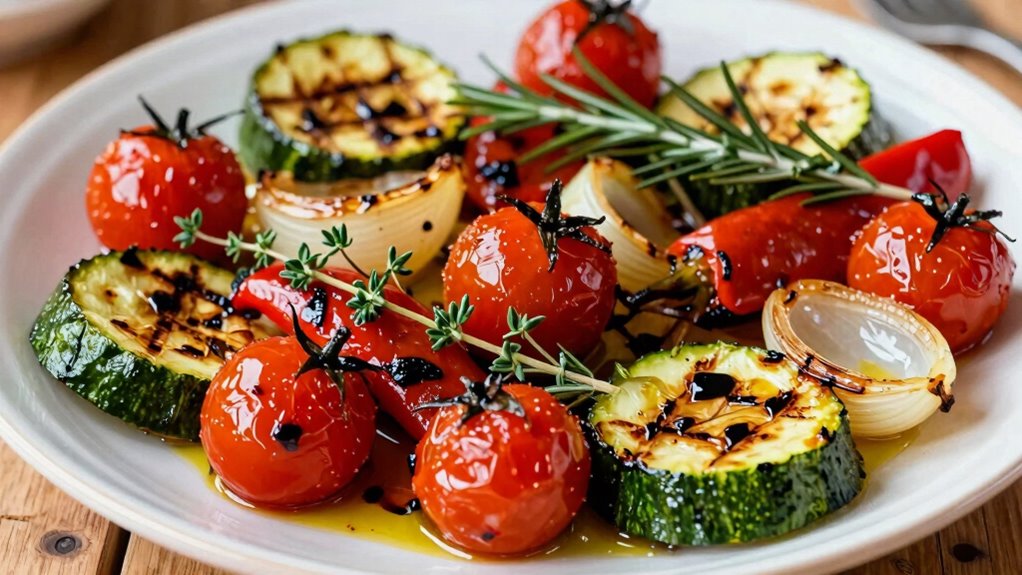 vibrant authentic roasted vegetables