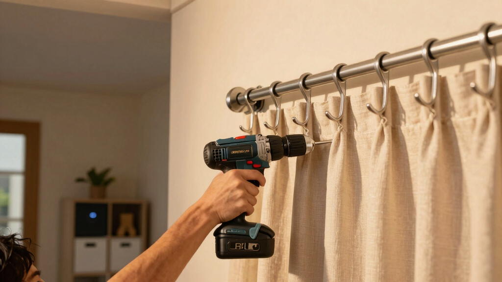 I’m Putting a Curtain Rod on My Entryway Wall (It’s a Smart Storage Trick!)