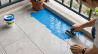Before and After: IKEA Tiles and a Bright Blue Paint Made This Balcony Unrecognizable
